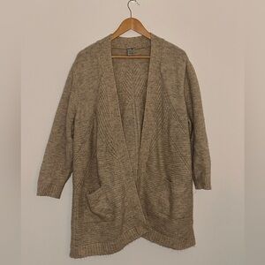 Terra & Sky Cozy Beige Cardigan Size 2X